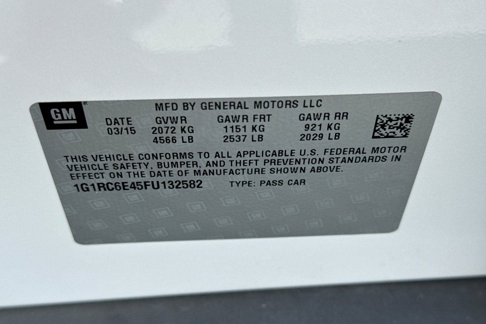 2015 Chevrolet Volt 5DR HB