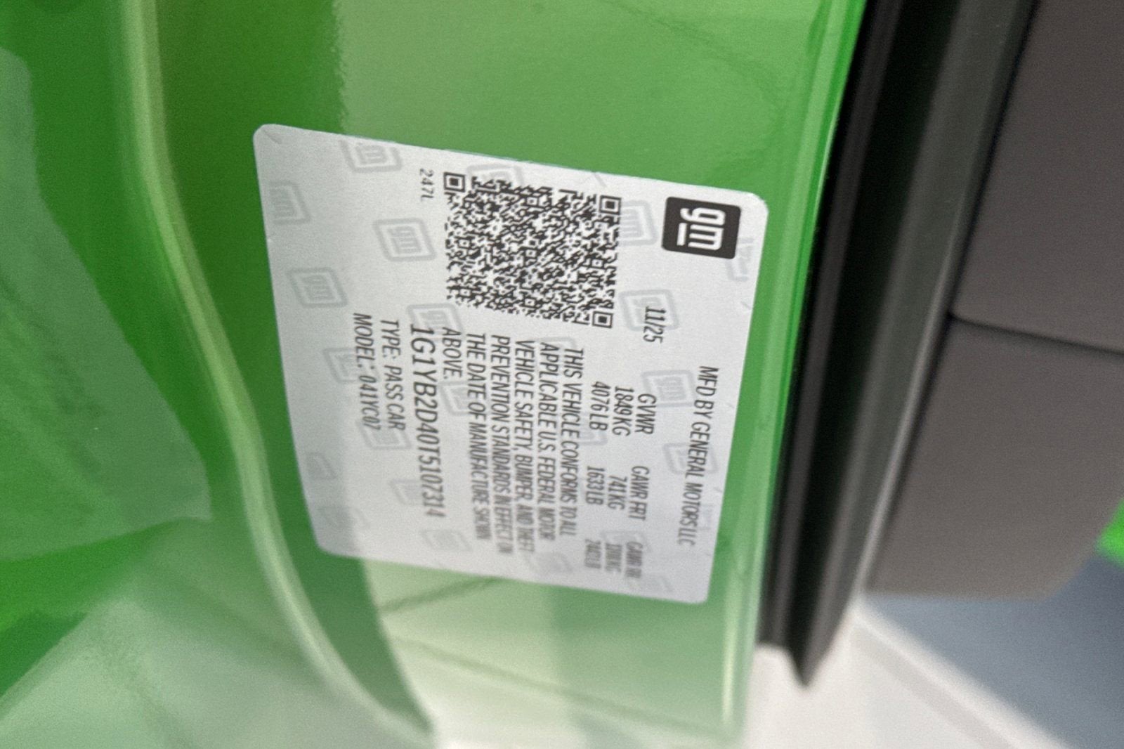 2026 Chevrolet Corvette Stingray 2LT