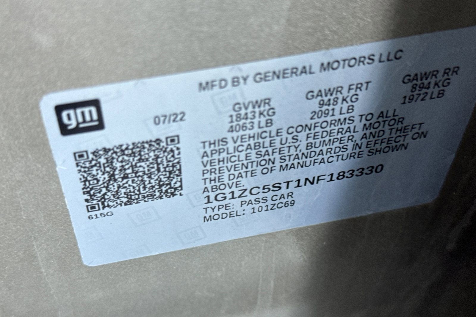 2022 Chevrolet Malibu FL