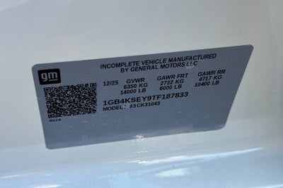 2026 Chevrolet Silverado 3500 HD Chassis Cab Work Truck