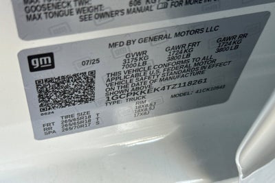 2026 Chevrolet Silverado 1500 LT (2FL)