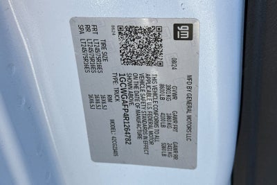 2024 Chevrolet Express Cargo 2500 WT