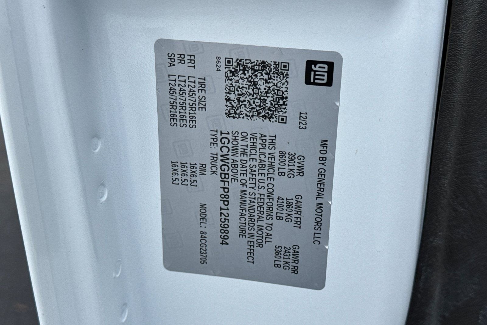 2023 Chevrolet Express Cargo 2500 WT