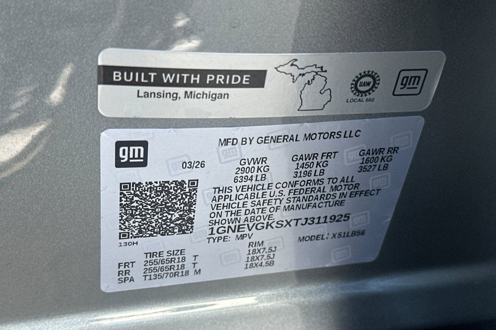 2026 Chevrolet Traverse LT