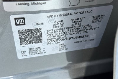 2026 Chevrolet Traverse Z71
