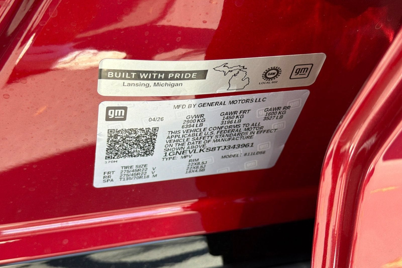 2026 Chevrolet Traverse RS