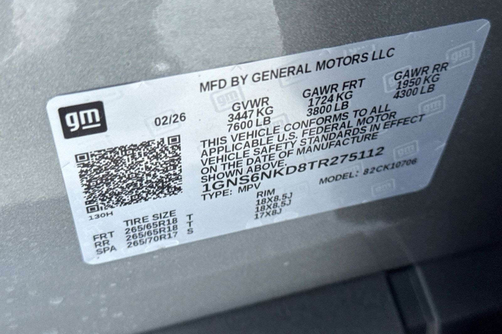 2026 Chevrolet Tahoe LT