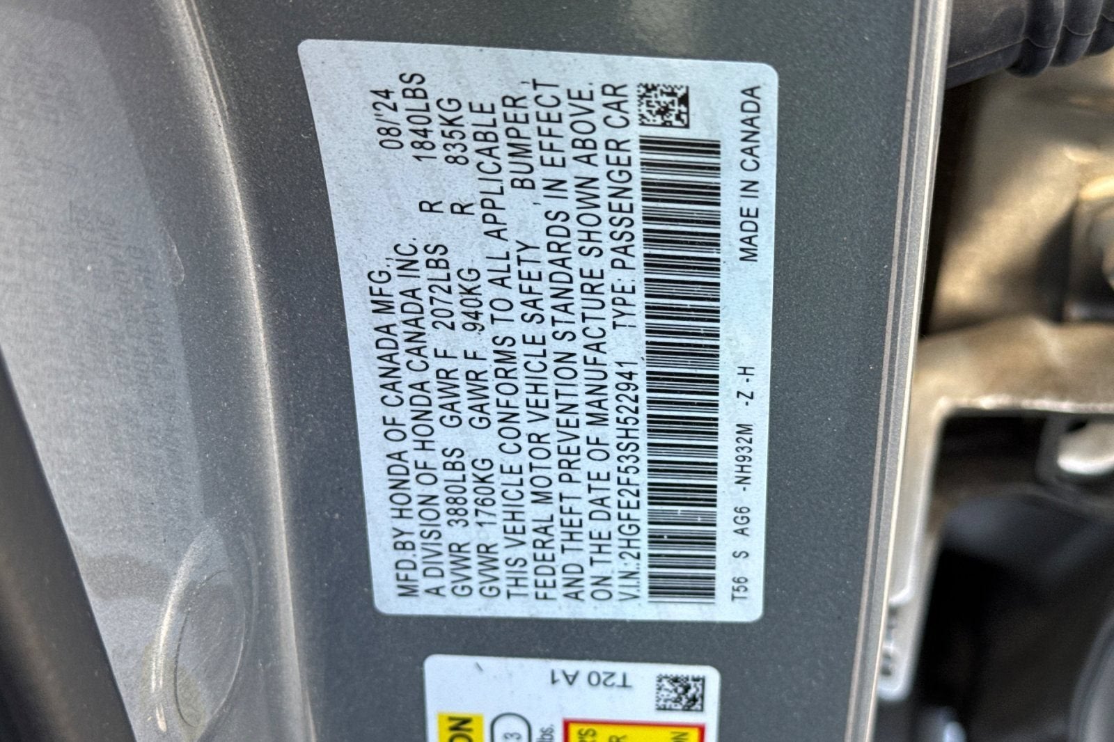 2025 Honda Civic Sedan Sport