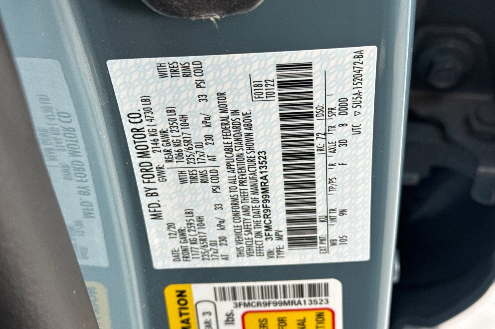 2021 Ford Bronco Sport First Edition