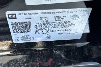 2026 Chevrolet Silverado 1500 LTZ