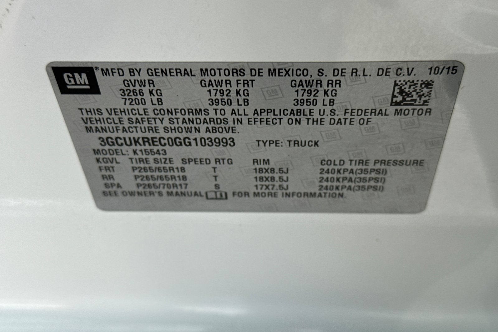 2016 Chevrolet Silverado 1500 LT
