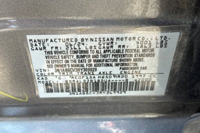 2024 Nissan Sentra SV Xtronic CVT
