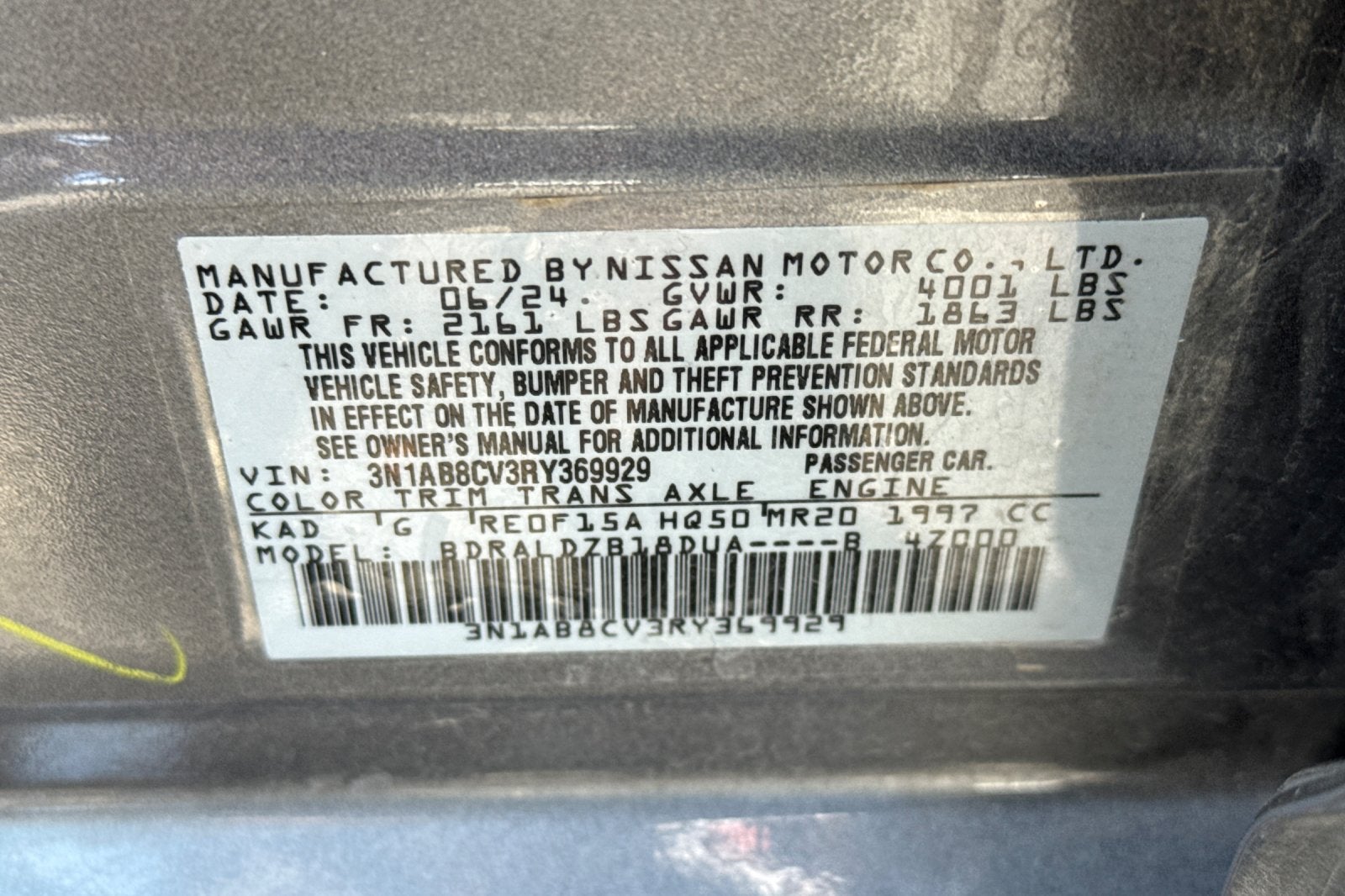 2024 Nissan Sentra SV Xtronic CVT