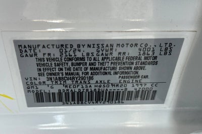 2024 Nissan Sentra SV