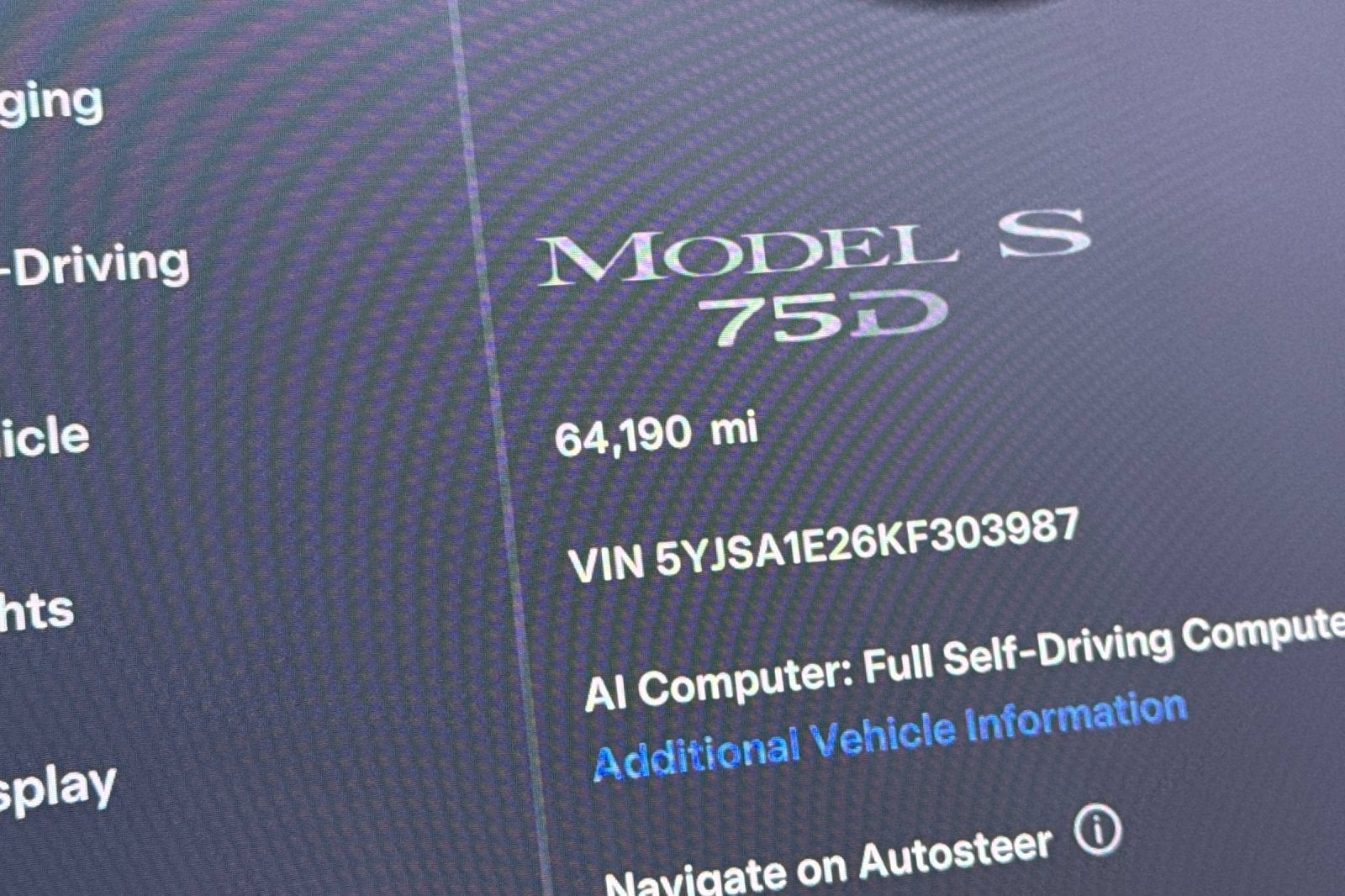 2019 Tesla Model S 75D
