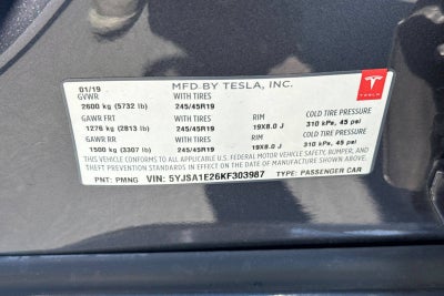 2019 Tesla Model S 75D