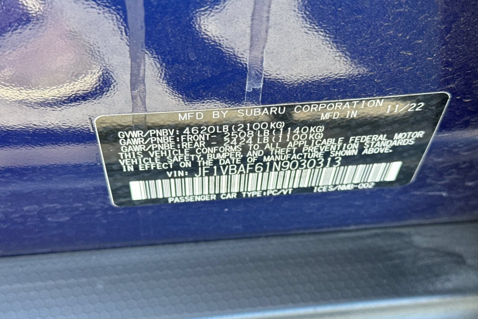 2022 Subaru WRX Premium