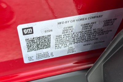 2026 Chevrolet Trax 2RS